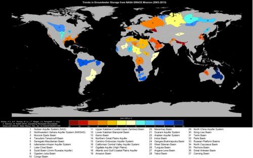 La mitad de los acuíferos de la tierra se están agotando