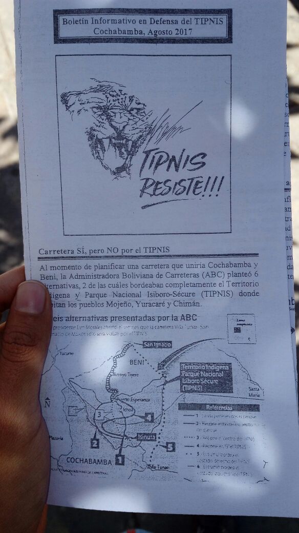 TIPNIS Afiche contenido