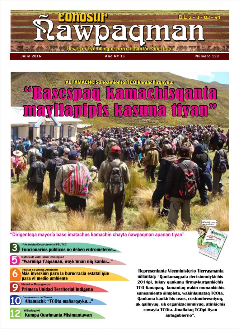 TRUEQUE: “KAY CH’AKI WATAPI PISI PUQUY, CHHALAKU PISIYAN”