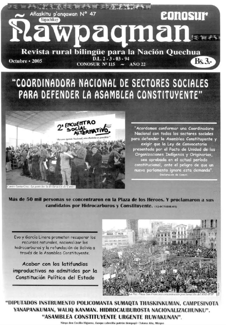 Revista rural bilingüe Conosur Ñawpaqman 115
