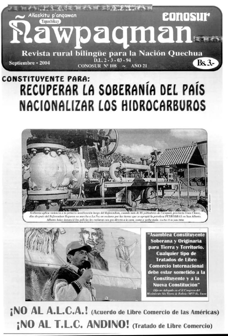 Revista rural bilingüe Conosur Ñawpaqman 108