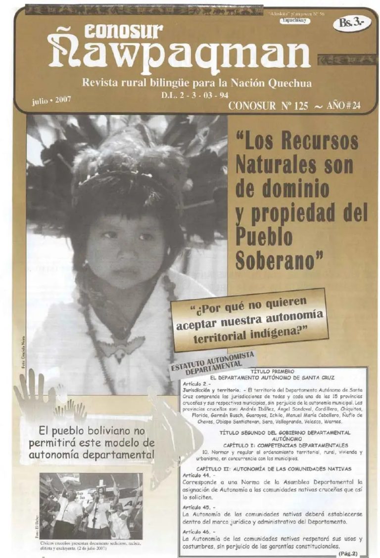 Revista rural bilingüe “Conosur Ñawpaqman” Nº 157
