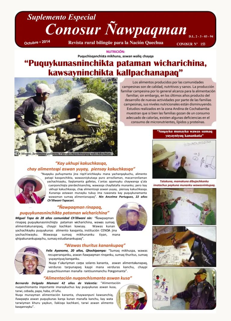 Suplemento sobre seguridad alimentaria, nutrición