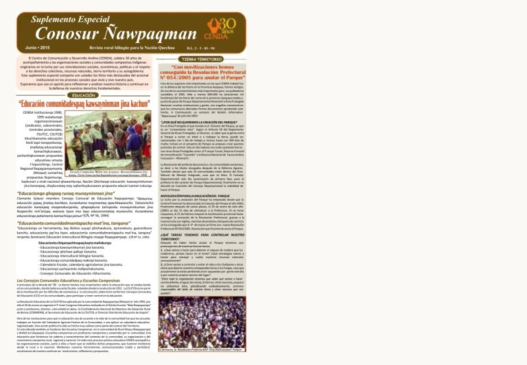 “Allqamari papa tarpusaptinchik tiyaykamun chayqa, mana puqunchu” (Norte Potosí)