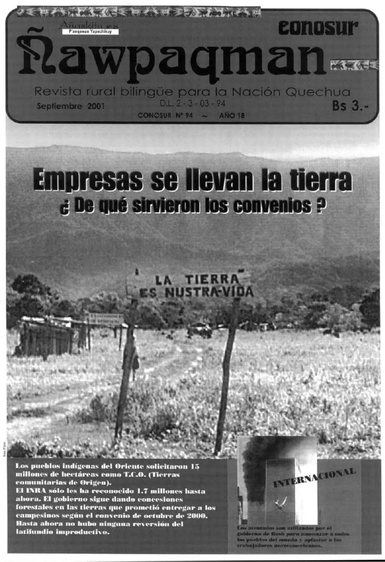 Revista rural bilingüe Conosur Ñawpaqman 94