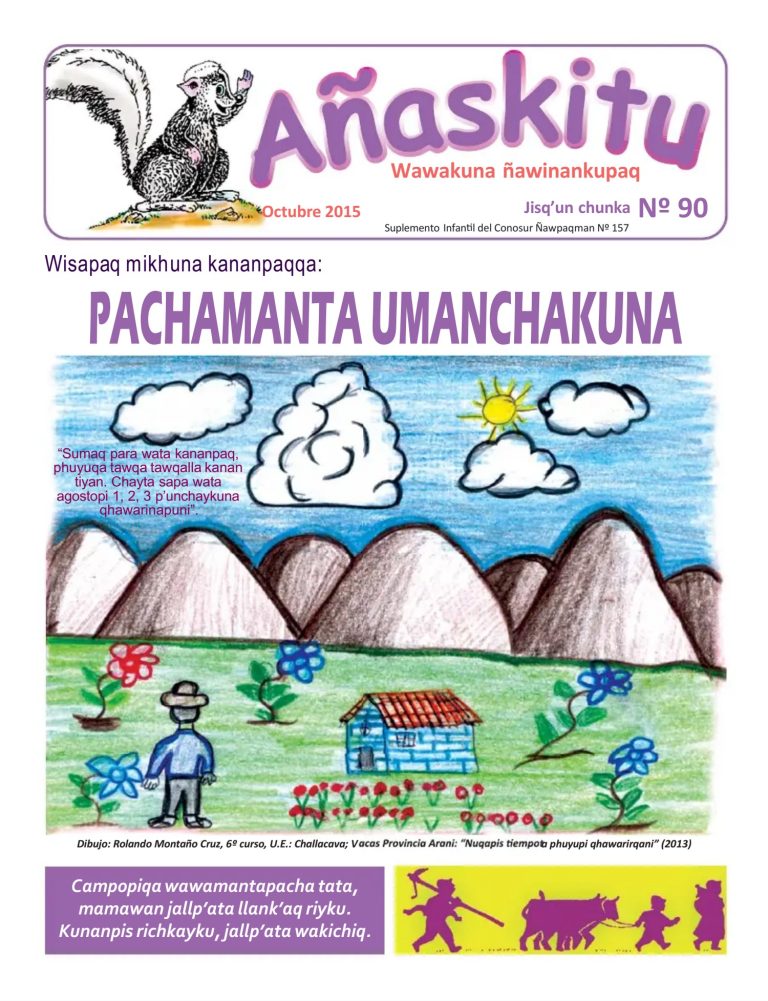 Revista Infantil Añaskitu N° 90 Qhichwapi Ñawiriychis