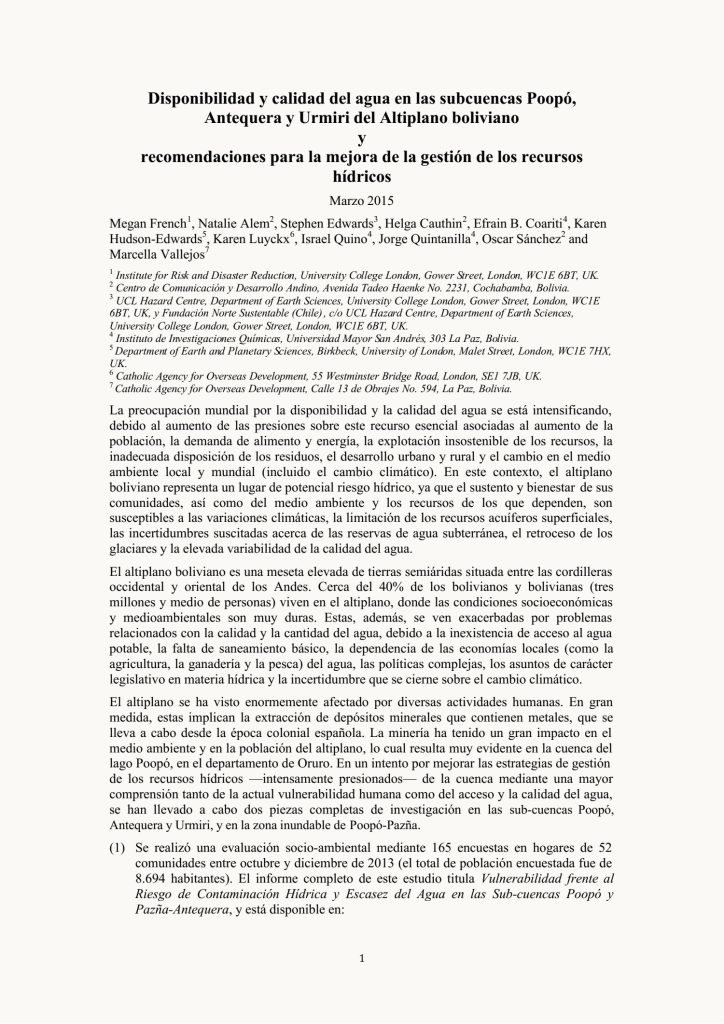 MIRAR EL TIEMPO, UN SABER PARA ASEGURAR LA ALIMENTACIÓN DE LAS FAMILIAS
