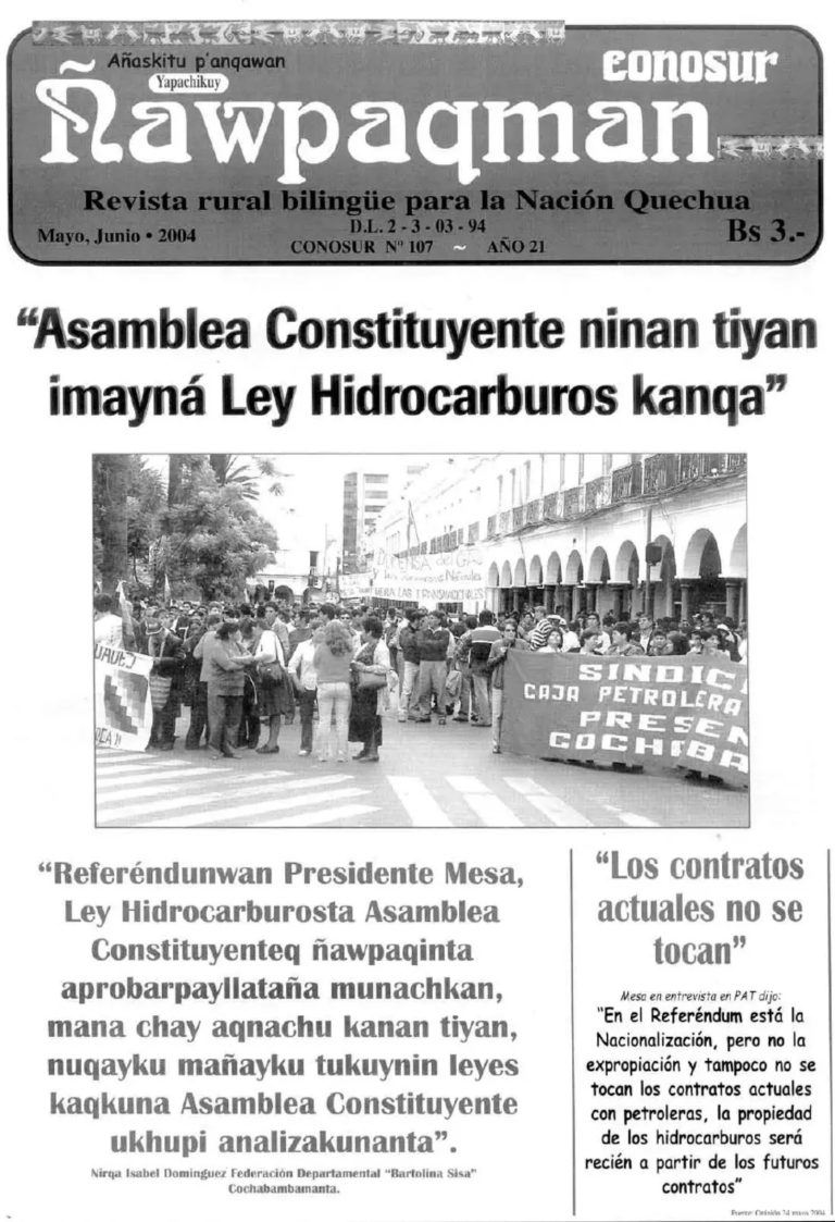 Revista rural bilingüe Conosur Ñawpaqman 107