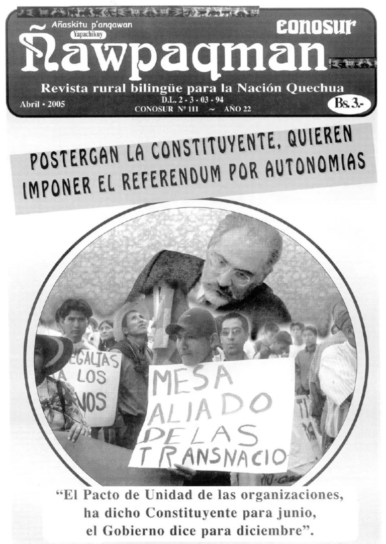 Revista rural bilingüe Conosur Ñawpaqman 111