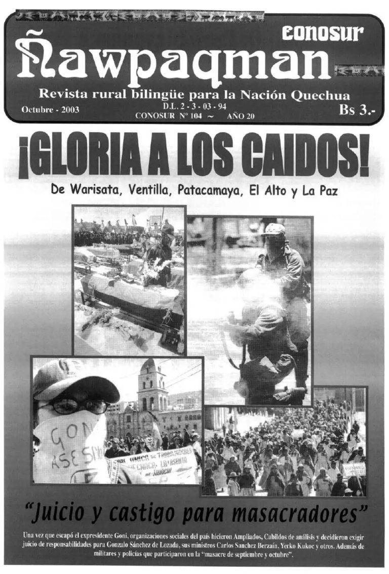 Revista rural bilingüe Conosur Ñawpaqman 104
