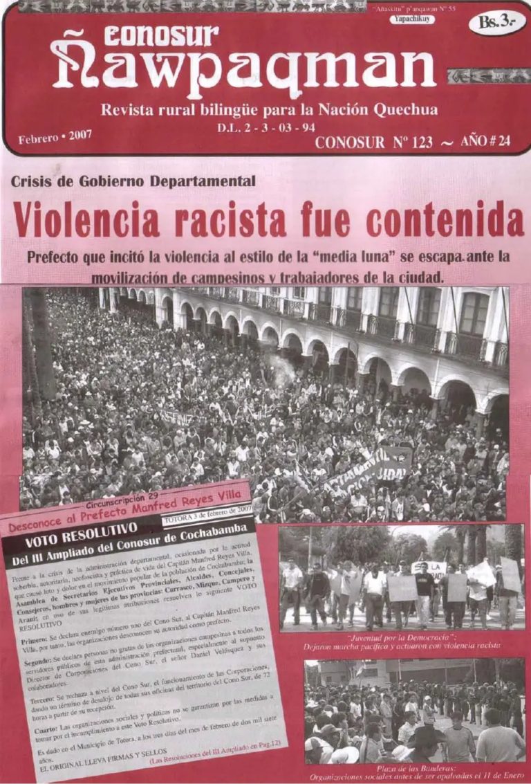 Revista rural bilingüe Conosur Ñawpaqman 123