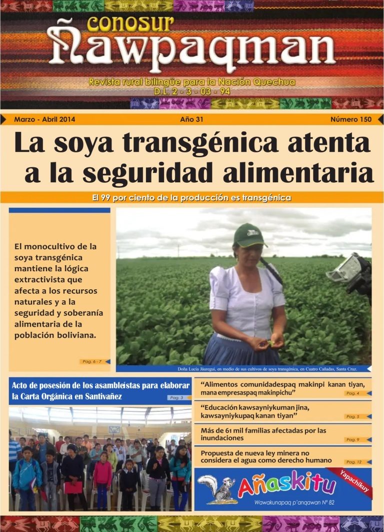 Revista rural bilingüe Conosur Ñawpaqman 150