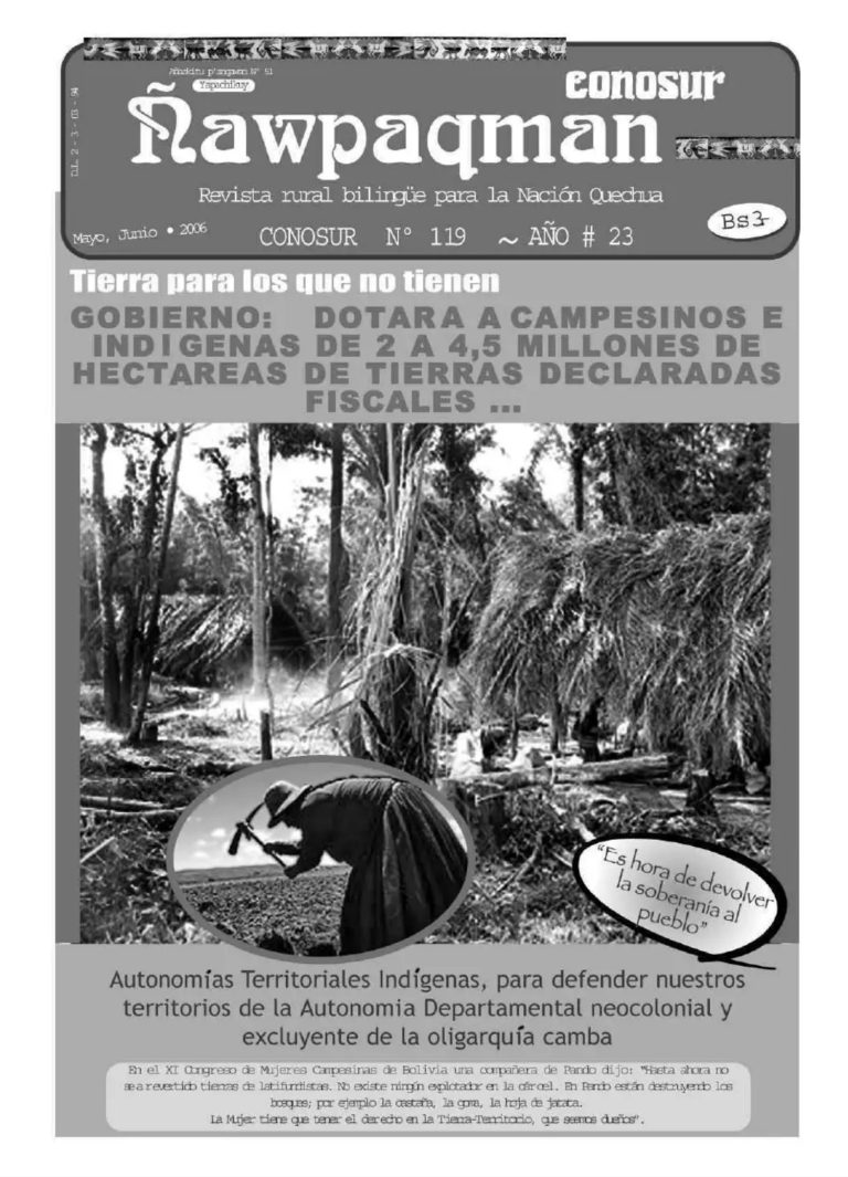 Revista rural bilingüe Conosur Ñawpaqman 119